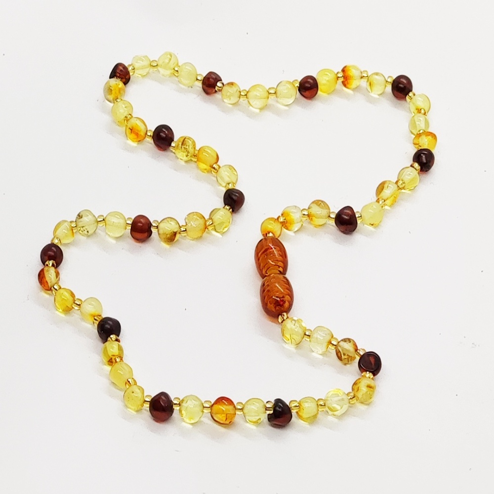 Orijinal Ukrayna damla kehribar bebek kolye Tesbih Deryası